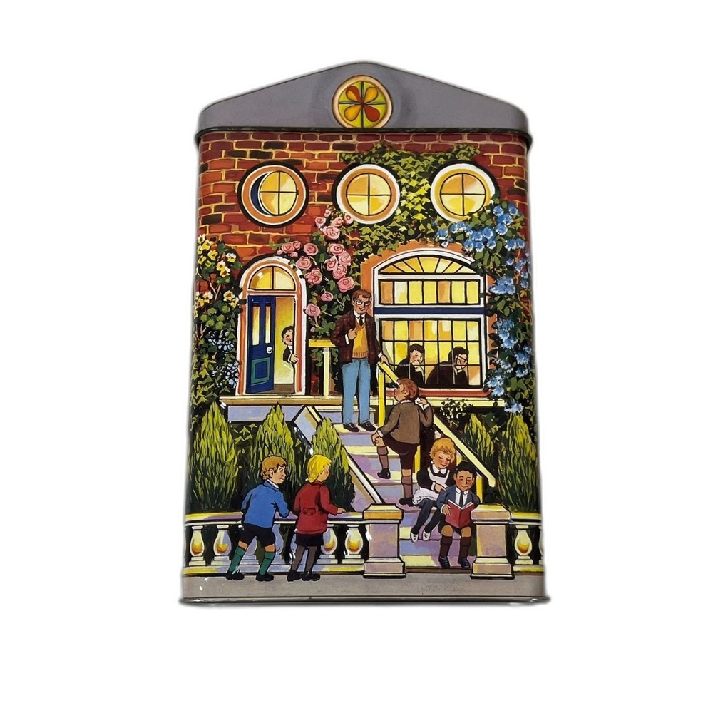 Vintage Hershey Schoolhouse Collectible Tin‎ Canister - 2000
